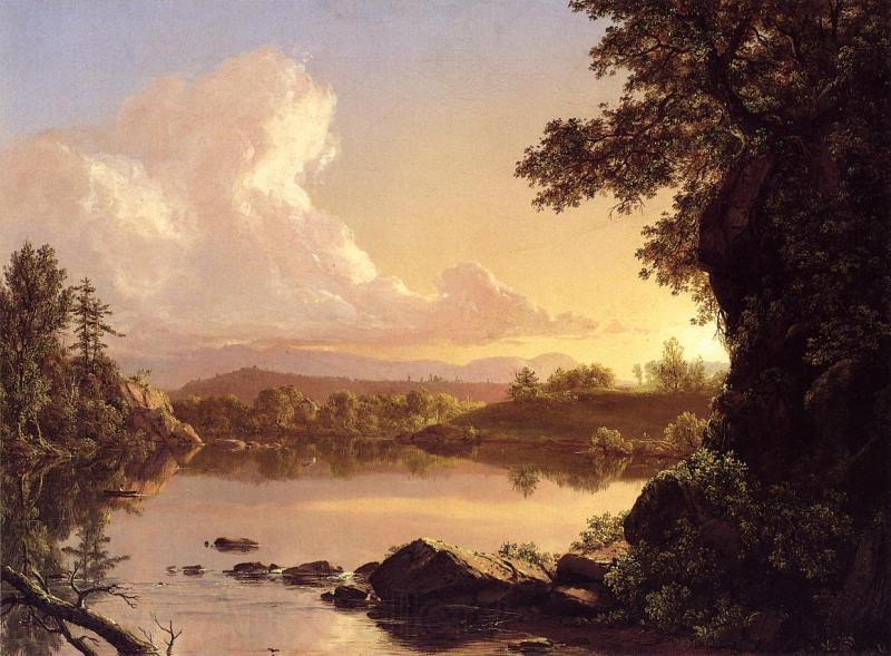 Frederic Edwin Church Scene on the Catskill Creek Norge oil painting art